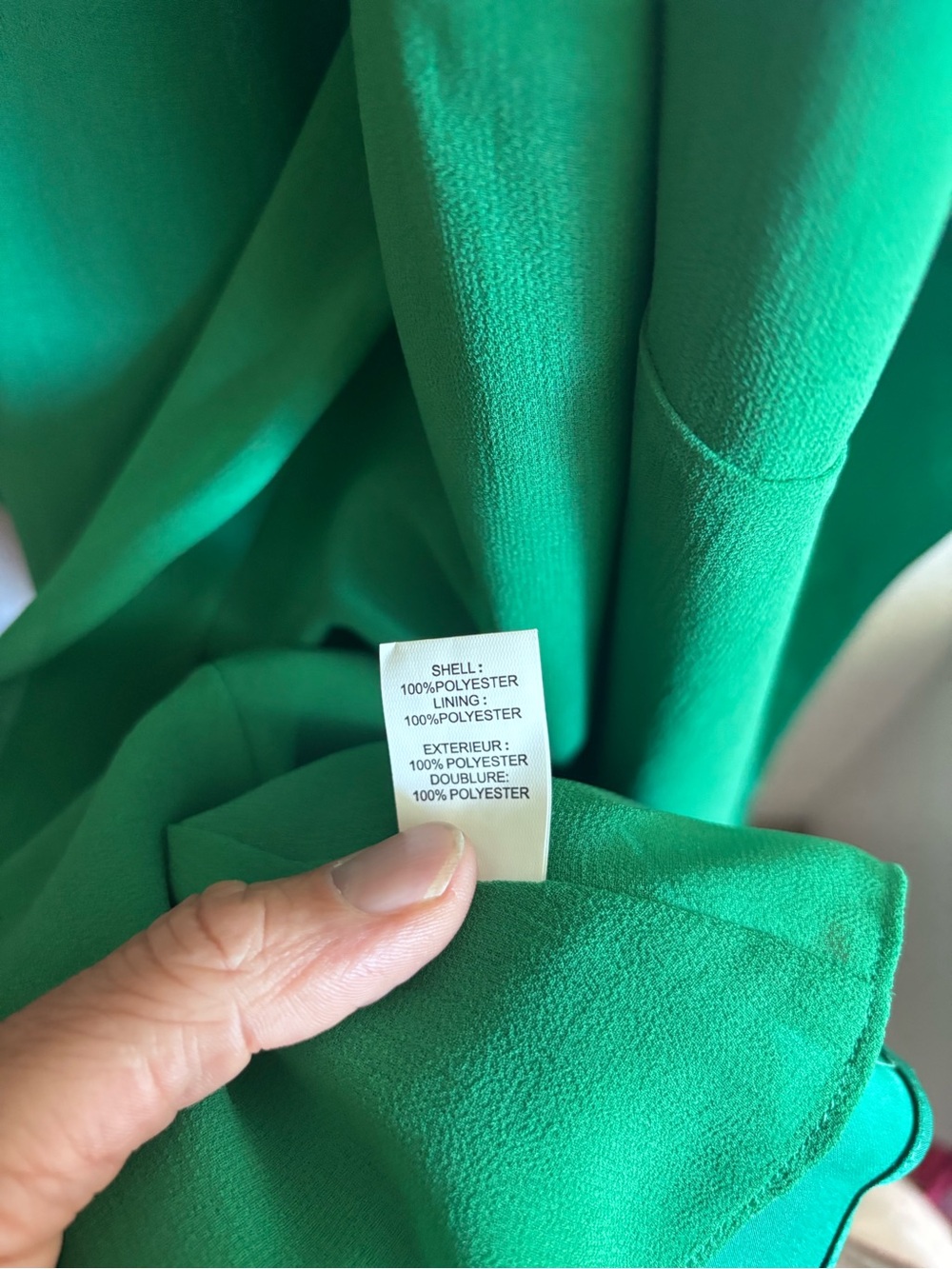 NWT Ramy Brook Emerald Jade Green Satin Charmeuse Mini Knot Detail Wrap Dress - Picture 13 of 15